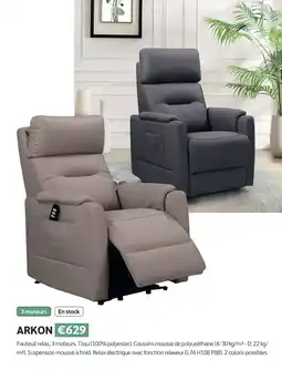 Meubles Crack ARKON Fauteuil relax offre