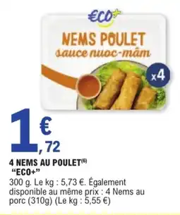 E.Leclerc ECO+ Nems poulet offre