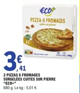 E.Leclerc ECO+ PIZZA 6 FROMAGES offre