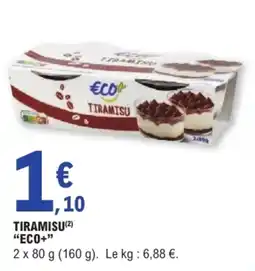 E.Leclerc ECO+ TIRAMISU offre