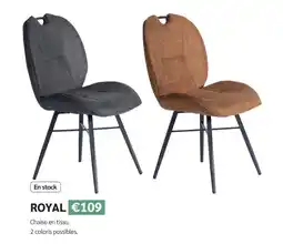 Meubles Crack Royal chaise en tissu offre