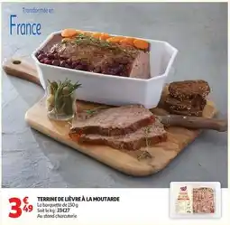 Auchan Terrine de lièvre à la moutarde offre