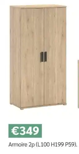 Meubles Crack Armoire 2p offre