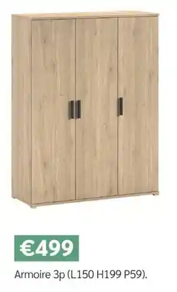 Meubles Crack Armoire 3p offre