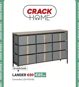 Meubles Crack Crack home lander offre