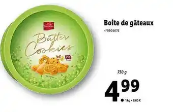 Lidl Boîte De Gâteaux Favorina offre