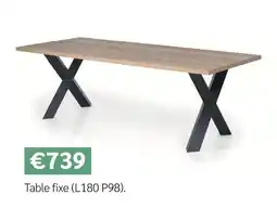 Meubles Crack Table fixe offre