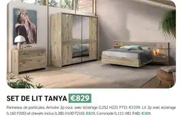 Meubles Crack Tanya armoire 2p coul. avec éclairage offre