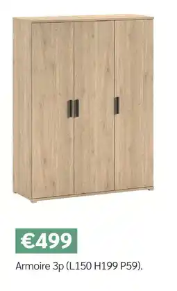Meubles Crack Armoire 3p offre
