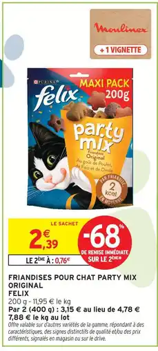 Intermarché Hyper Felix friandises pour chat party mix original offre