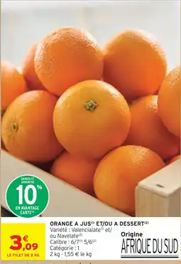 Intermarché Hyper Orange à jus et/ou à dessert offre