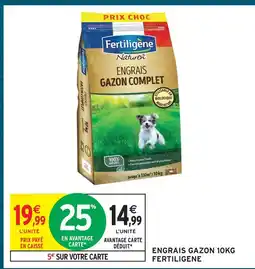Intermarché Hyper Fertiligene engrais gazon 10kg offre