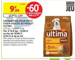 Intermarché Hyper Ultima croquettes pour petit chien adulte au poulet offre