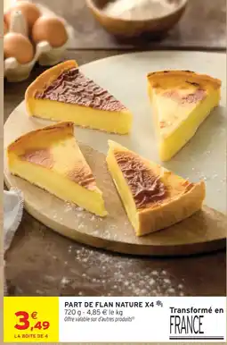 Intermarché Hyper Part de flan nature offre