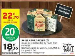 Intermarché Hyper Saint agur origine offre