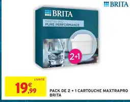 Intermarché Hyper Brita pack de 2 + 1 cartouche maxtrapro offre