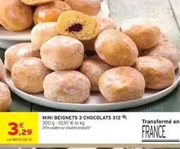 Intermarché Hyper Mini beignets 3 chocolats offre