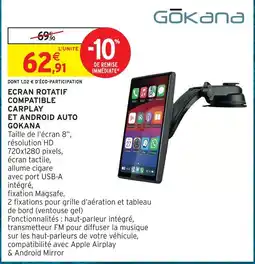 Intermarché Hyper Gokana ecran rotatif compatible carplay et android auto offre