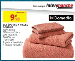 Intermarché Hyper Domedia set éponge 4 pièces offre