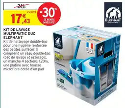 Intermarché Elephant kit de lavage multipratique duo offre