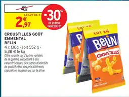 Intermarché Belin croustilles goût emmental offre