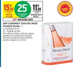 Intermarché Plessis duval aop cabernet d'anjou rosé offre