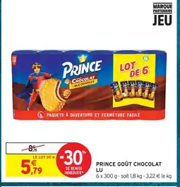 Intermarché Lu prince goût chocolat offre