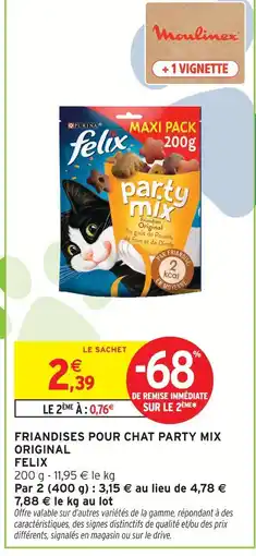 Intermarché Felix friandises pour chat party mix original offre