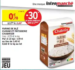 Intermarché Chabrior farine de blé cuisine et pâtisserie offre