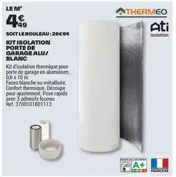 Brico Dépôt Ati isolation - kit isolation porte de garage alu/ blanc offre