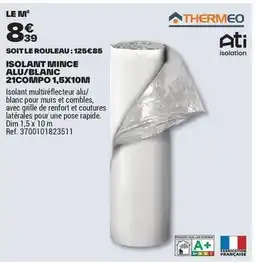 Brico Dépôt Dim - isolanut mince alu/blanc 21commpo offre
