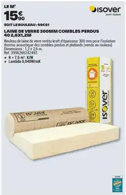 Brico Dépôt Isover - sout le rouleau offre