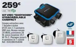 Brico Dépôt Kit vimc easyhome hygrore+ealable offre