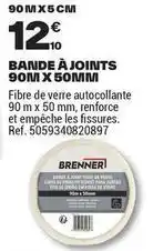 Brico Dépôt Brenner - bande à joints 90m x 50mm offre