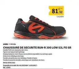 DomPro Chaussure de securite run-r 300 low s3l fo sr offre