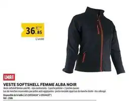 DomPro Alba - veste softshell femme noir offre