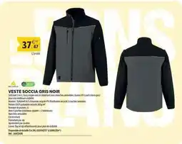 DomPro Deltaplus - veste soccia gris noir offre