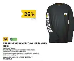 DomPro Caterpillar - tee shirt manches longues noir offre