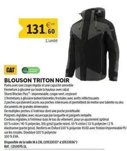 DomPro Cat - blouson triton noir offre