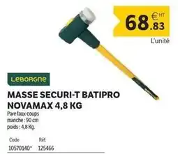 DomPro Leborgne - masse securi-t batipro novamax offre
