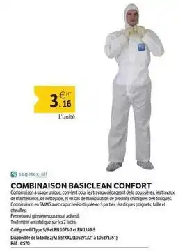 Combinaison basiclean confort
