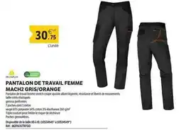 DomPro Deltaplus - pantalon de travail femme mach2 gris/orange offre