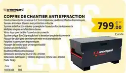 DomPro Coffre de chantier anti efraction offre