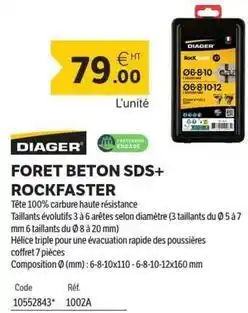 DomPro Diager - foret beton sds+ rockfaster offre