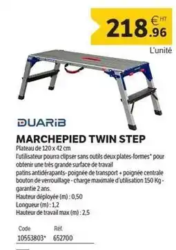 DomPro Duarib - marchepied twin step offre