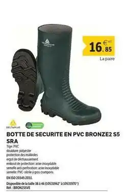 DomPro Deltaplus - botte de securite en pvc bronze2 s5 sra offre