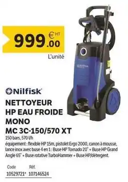 DomPro Hp - nettoyeur hp eau froide mono mc 3c-150/570 xt offre