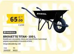 DomPro Titan - brouette 100 l offre