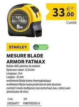 DomPro Stanley - mesure blade armor fatmax offre