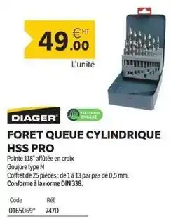 DomPro Foret queue clindrique hss pro offre